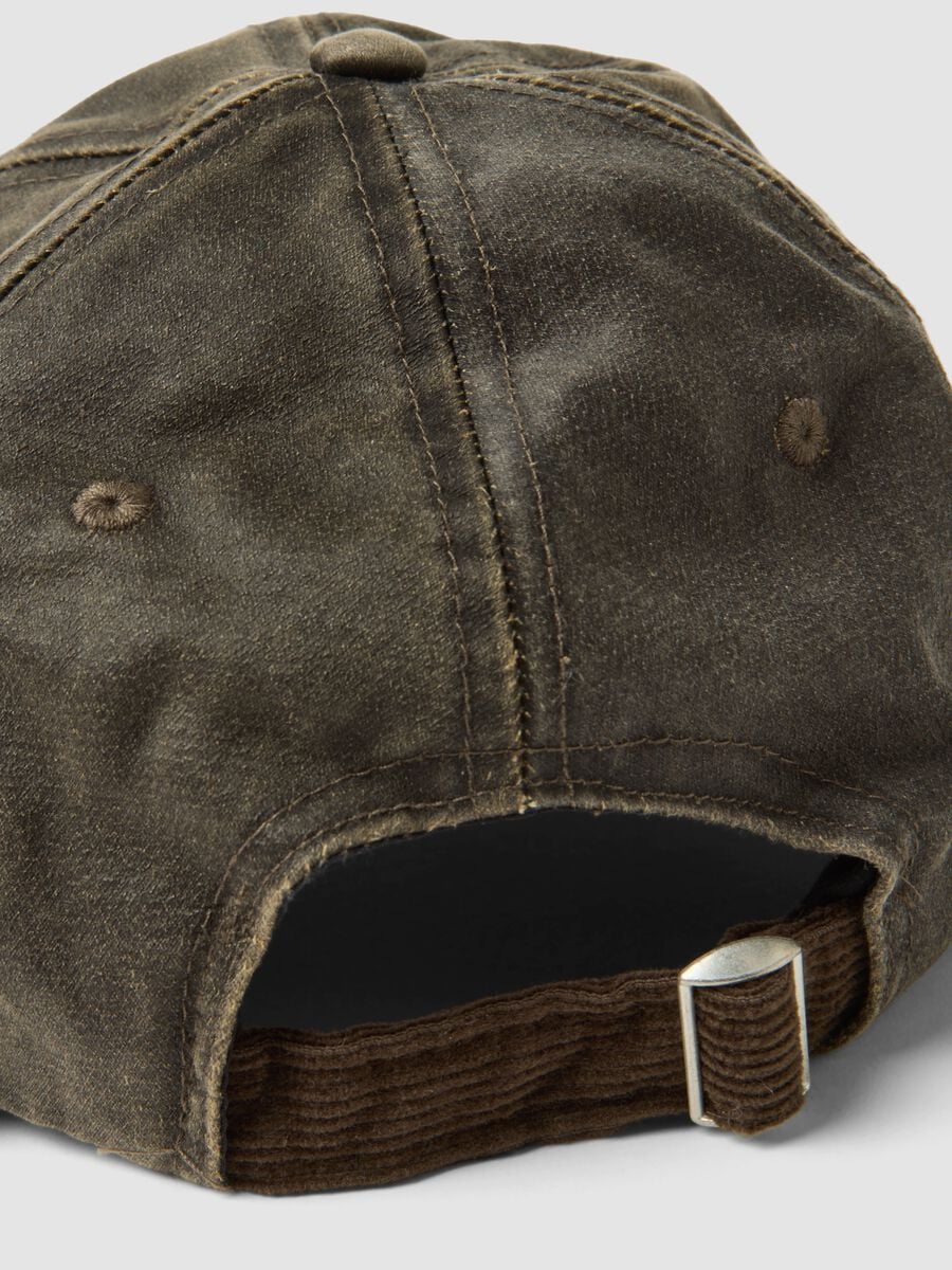 Brown cotton-blend baseball cap_2