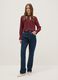 Crepe Burgundy Polka Dot Shirt_0