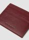 Red genuine leather card holder with side opening_1