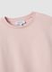 Pink cotton-blend crew-neck sweatshirt with embroidered detail_5