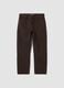 Brown pure cotton straight-fit jeans_4