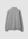 Grey cotton-blend sweatshirt with crew neck and zip, regular fit_2
