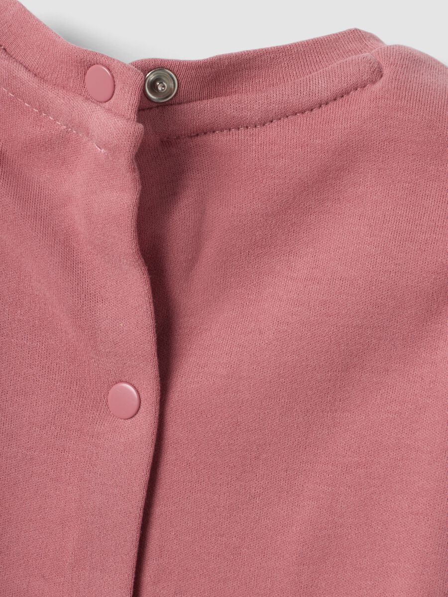 Pink pure organic cotton T-shirt with print, regular fit_3