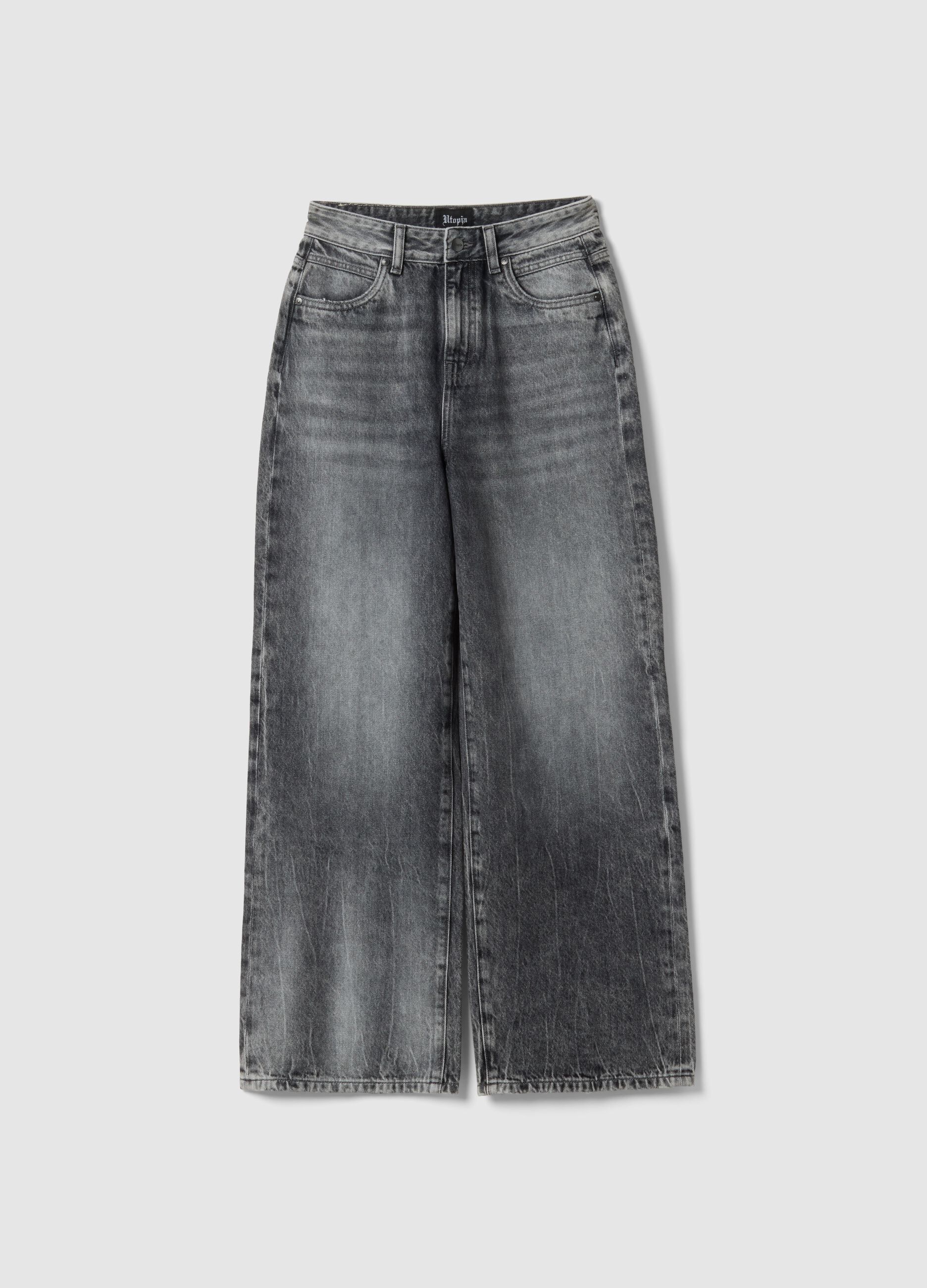 Relaxed Denim Acid Black
