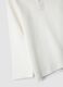 White long-sleeved polo shirt in pure organic cotton_3