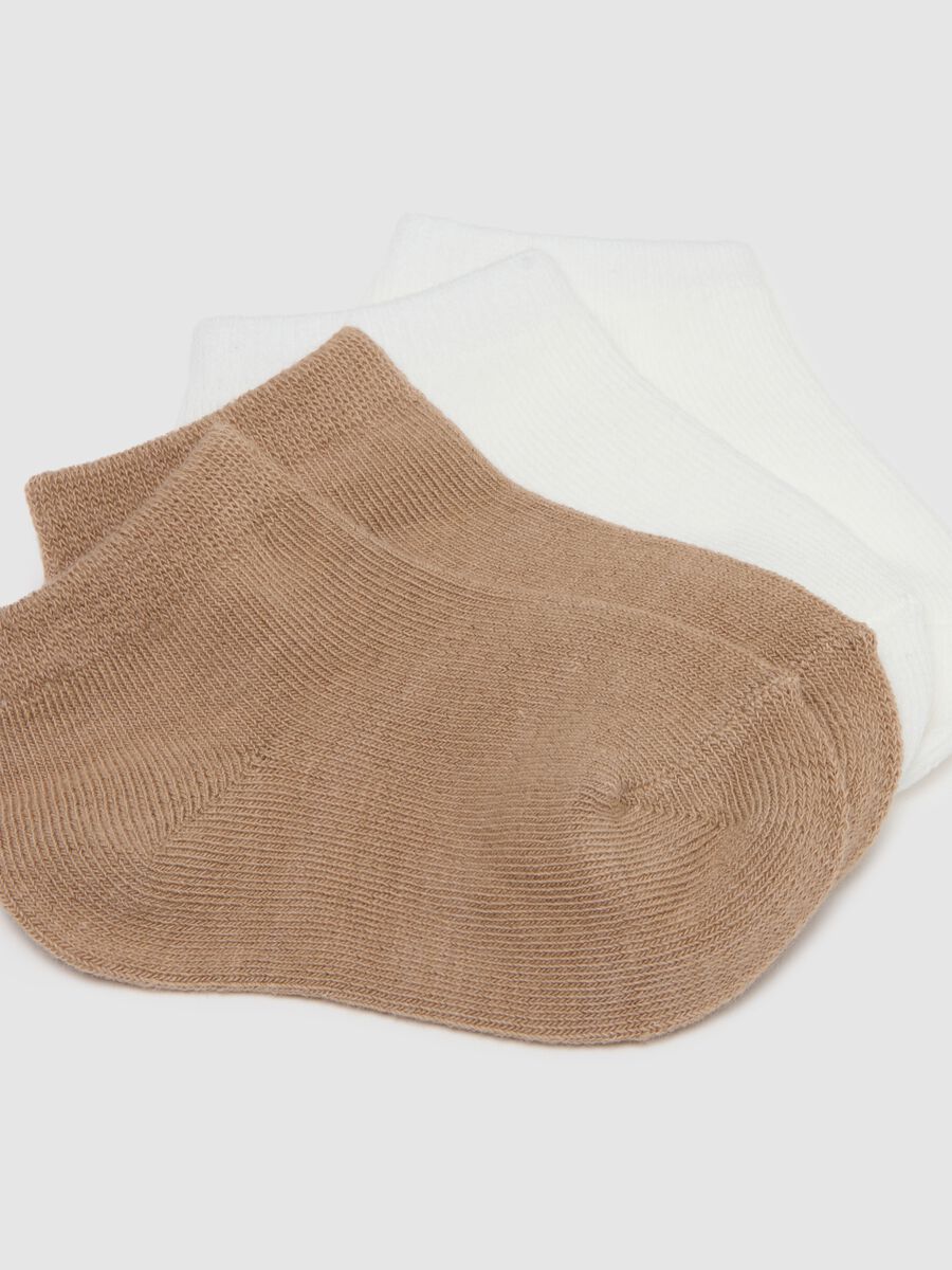 Multicolour newborn cotton blend short socks multipack_1