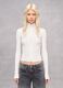 Full-Zip Ribbed Knit White_0