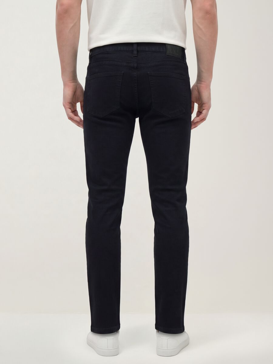 Black stretch cotton slim-fit denim jeans_3