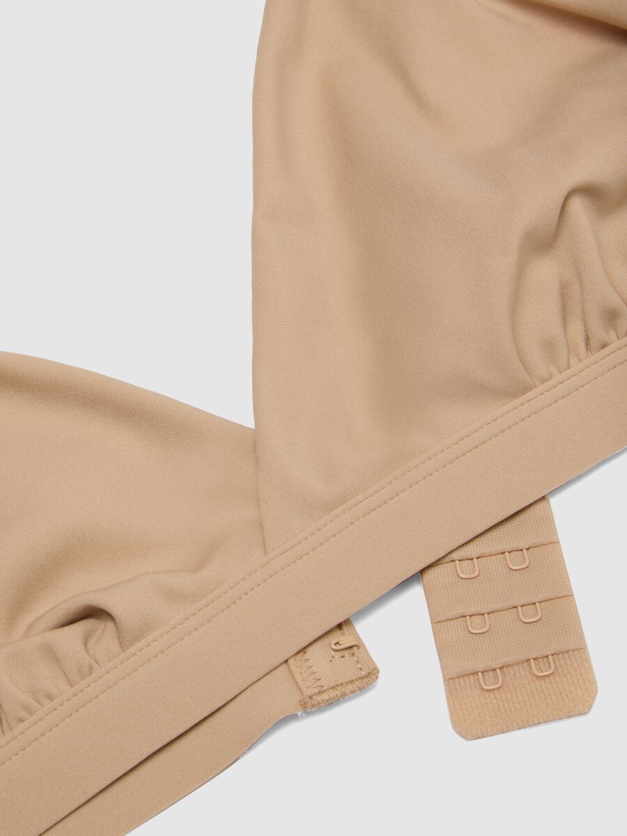Beige Microfibre Triangle Bra_5