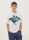 White pure cotton boys&rsquo; oversized T-shirt with print_0