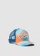 Multicoloured kids' cap with 'CREW' lettering_0