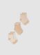 3-pack of beige socks in organic stretch cotton_0