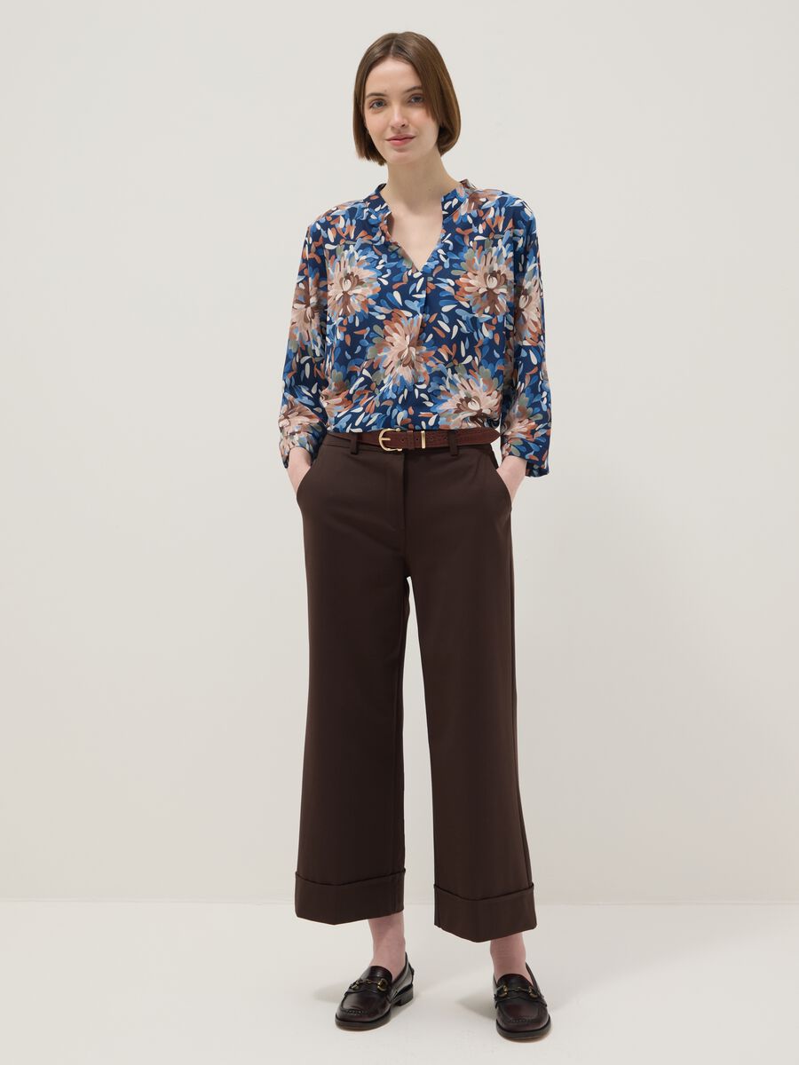 Multicolour long-sleeve top with floral pattern, regular fit_2
