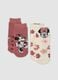 2-pack of anti-slip stretchy organic cotton socks with Minnie print_0