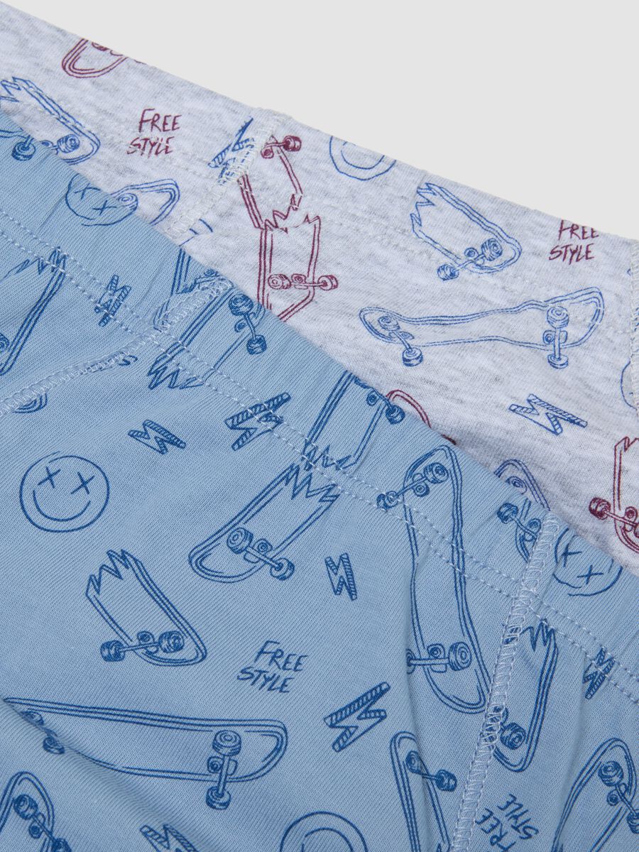 Multipack of five multicolour briefs in pure organic cotton jersey_2