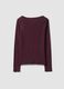 Purple pure cotton crew-neck T-shirt, regular fit_6