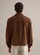Light brown genuine leather jacket regular fit with full zip_4