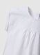 White pure cotton T-shirt for girls, regular fit with embroidery_2