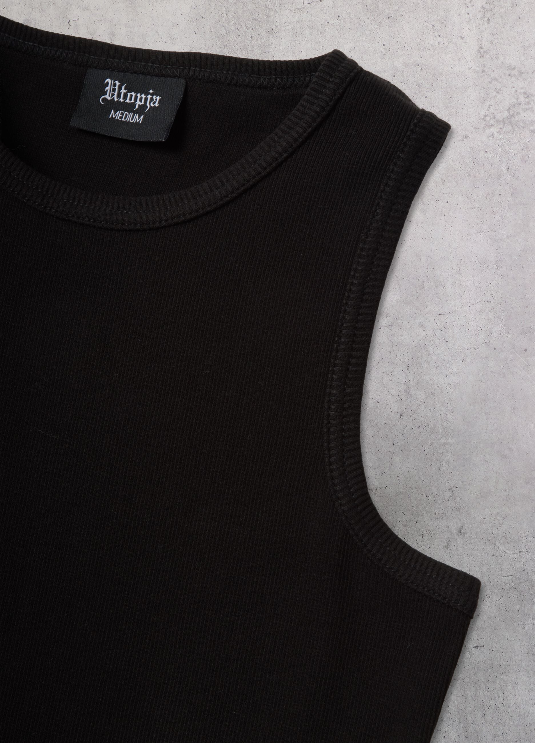 2-Pack Black Stretch Cotton Tank Tops