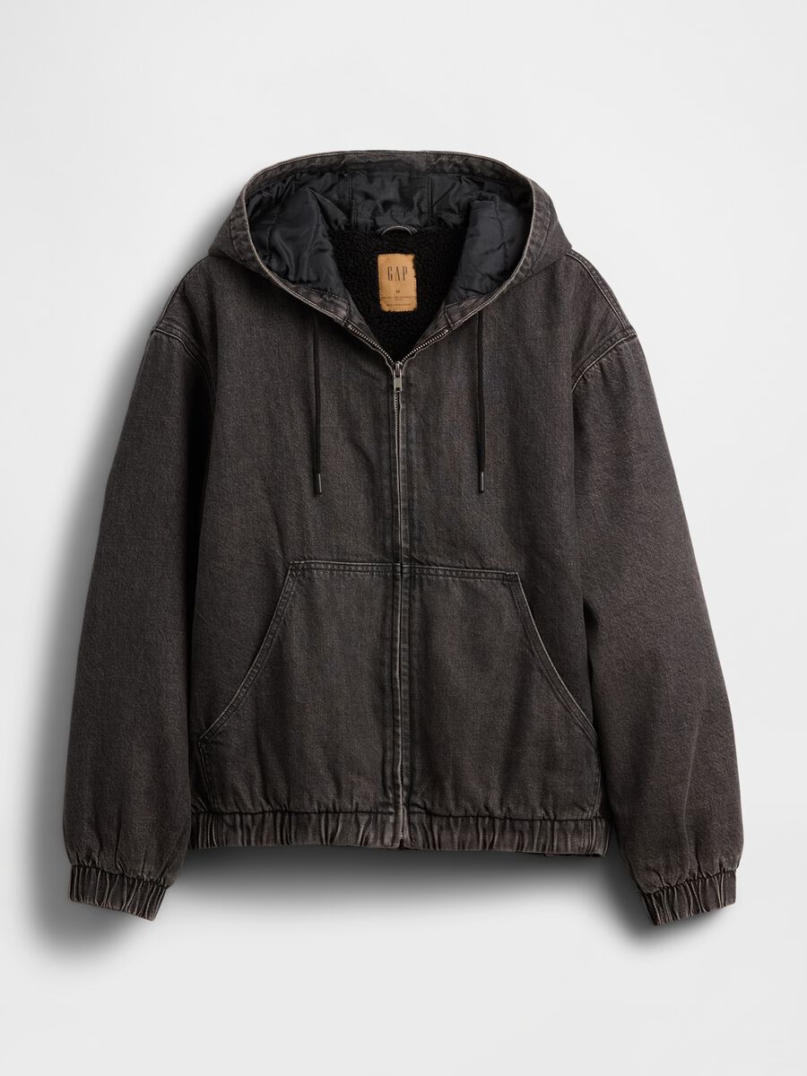 Black Jacket in Cotton and Lyocell_3