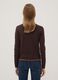 Brown long-sleeved viscose-blend jumper_3