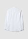 White slim-fit pure cotton shirt with French collar, non-iron_5