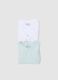 Multicolour Long Sleeve Bodysuit Twin Pack for Infants in Pure Cotton_3