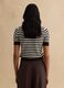 Multicoloured striped regular fit cotton blend sweater_2