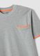 Grey stretch cotton T-shirt with chest pocket_5