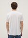 White pure cotton T-shirt with applied print, regular fit_3