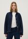 Blue denim jacket in pure cotton regular fit with buttons_0