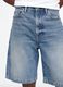 Denim Bermuda Shorts with Washed Effect_4