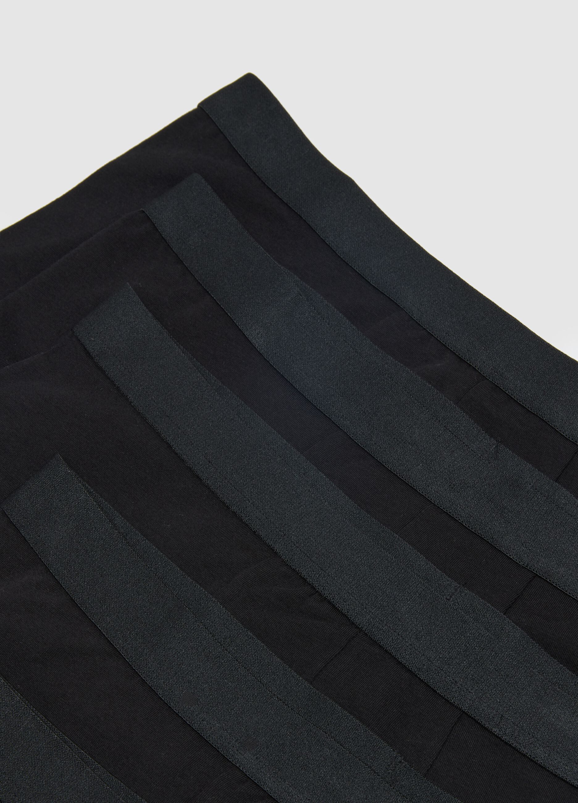 Multipack boxer neri in cotone organico elasticizzato regular fit
