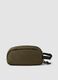 Green wash bag with front zip pocket_2