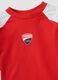 Red and black stretch cotton set with T-shirt and shorts_2