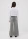 Girls&rsquo; pure cotton wide-leg grey jeans with studs_2