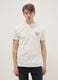 White pure cotton short-sleeve T-shirt with Ford print_1