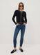 Black stretch viscose regular-fit cardigan_1