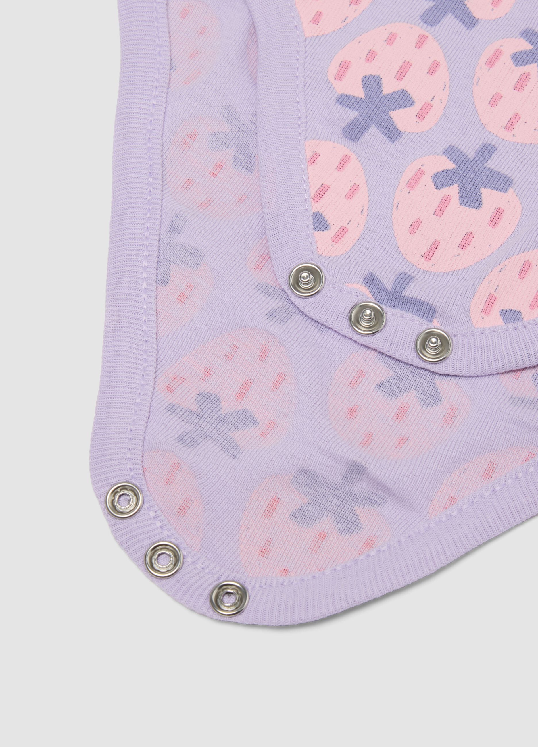 2-pack pink organic cotton baby bodysuits with thin straps