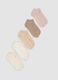 Pack of five multicolour organic cotton-blend socks_0