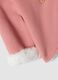 Pink hooded jacket in pure organic cotton for baby girl_3