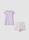 Girls&rsquo; multicolour organic cotton pyjamas with printed design_0