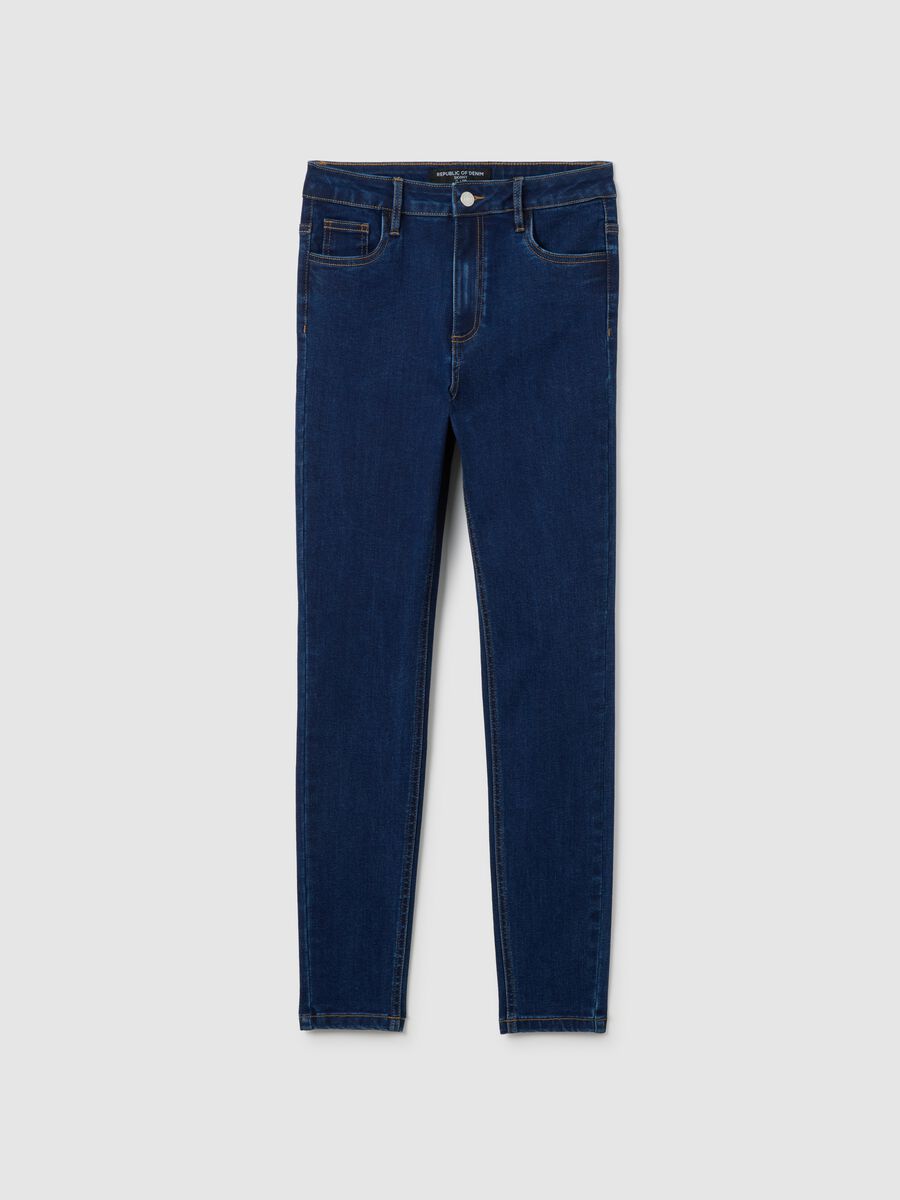 Women's Skinny Fit Black Denim Jeans_4