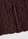 Brown pure cotton regular-fit waistcoat with tie fastening and deep V-neck_5