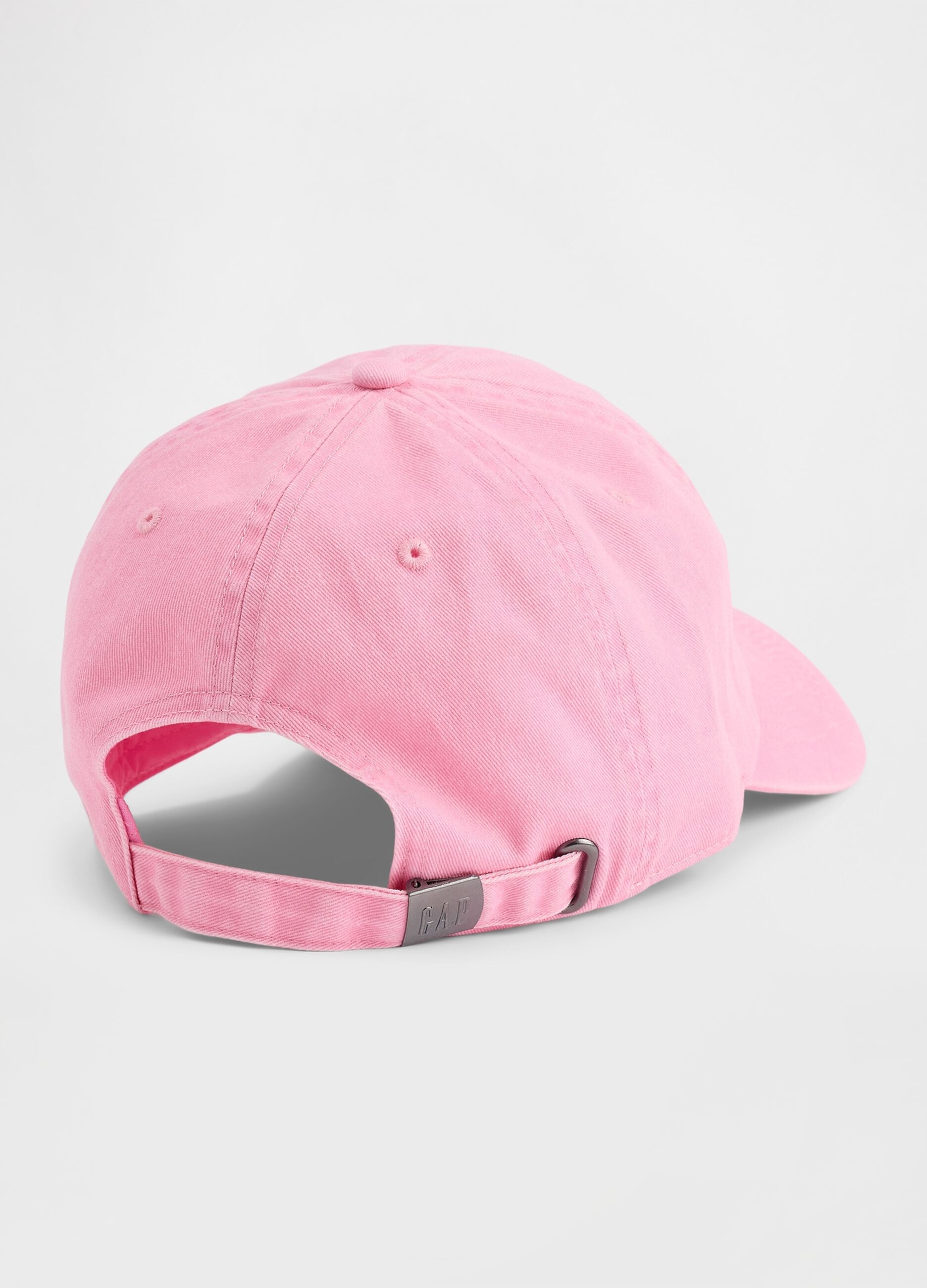 Pink pure cotton baseball cap with logo