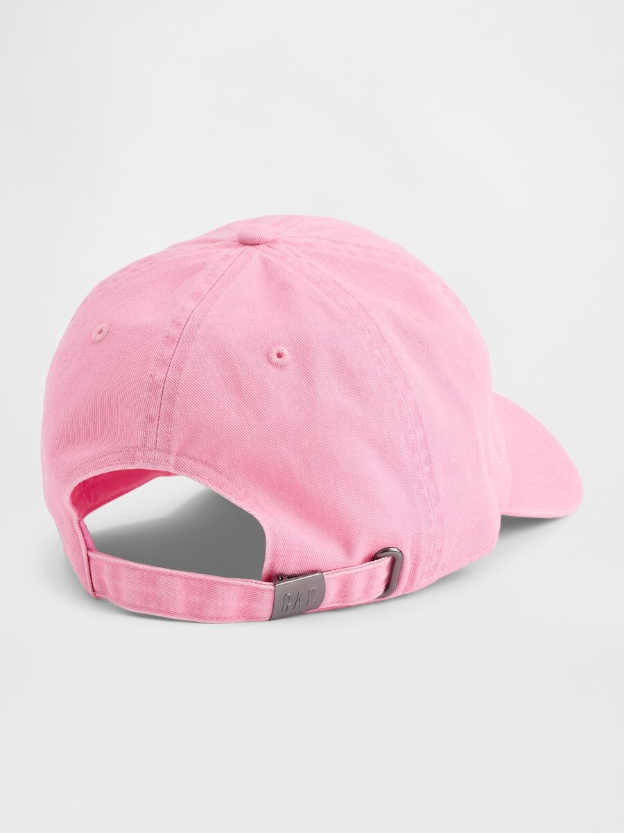 Pink pure cotton baseball cap with logo_1