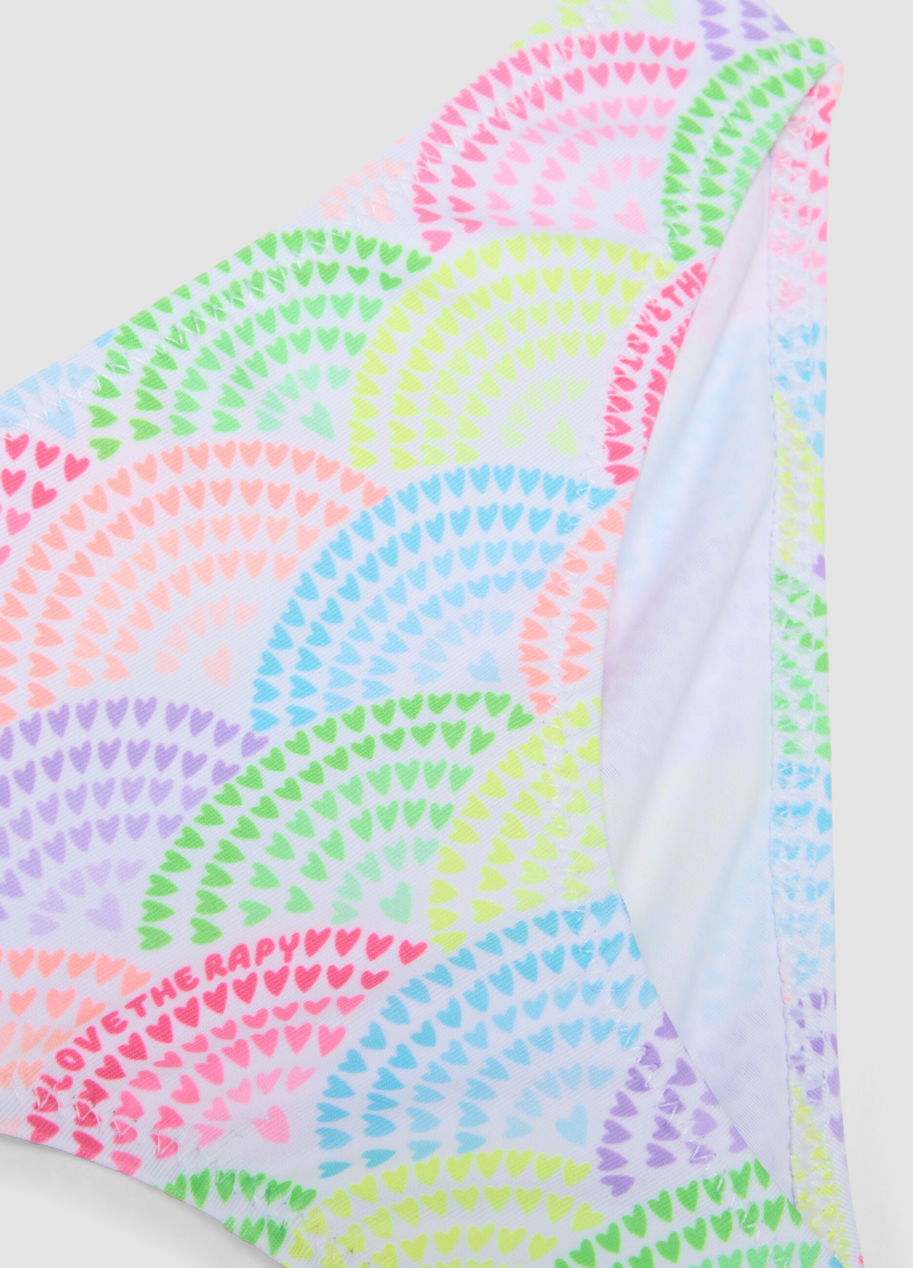 Multicolour Stretch Fabric Bikini