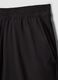 Black regular-fit stretch jogger Bermuda shorts_5