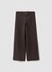 Brown wide-leg jeans in stretch cotton_4
