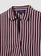 Red striped pure viscose shirt with classic collar, regular fit_5